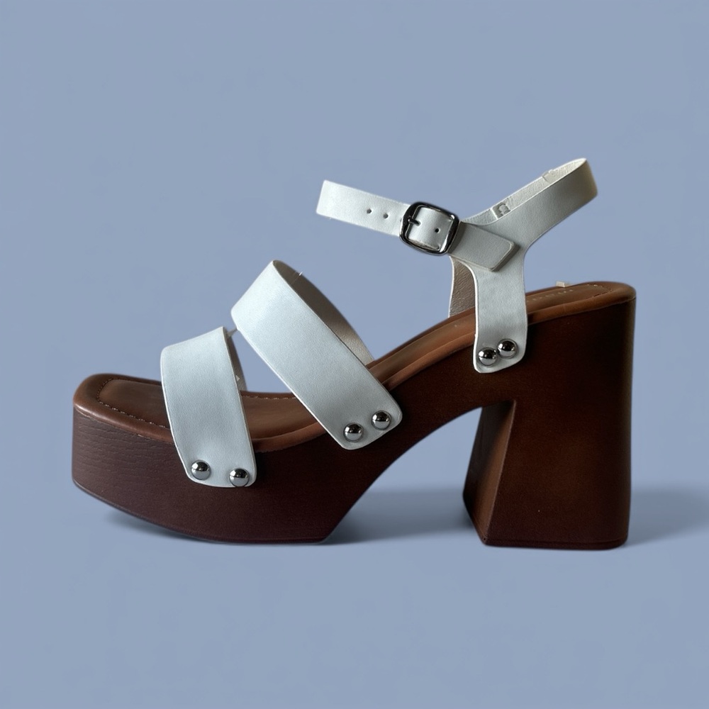 Madden Girl Stylish White Platform Sandals